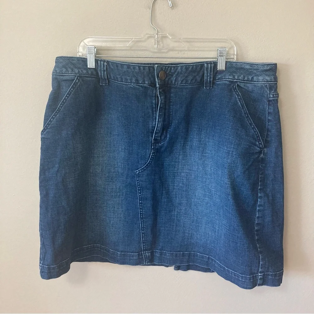 Glamour x Lane Bryant Denim Mini Skirt 22